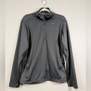 Nike Pullover Performance Jacket Zipper Sweatshirt Dri-Fit Athletic Gray Men M
